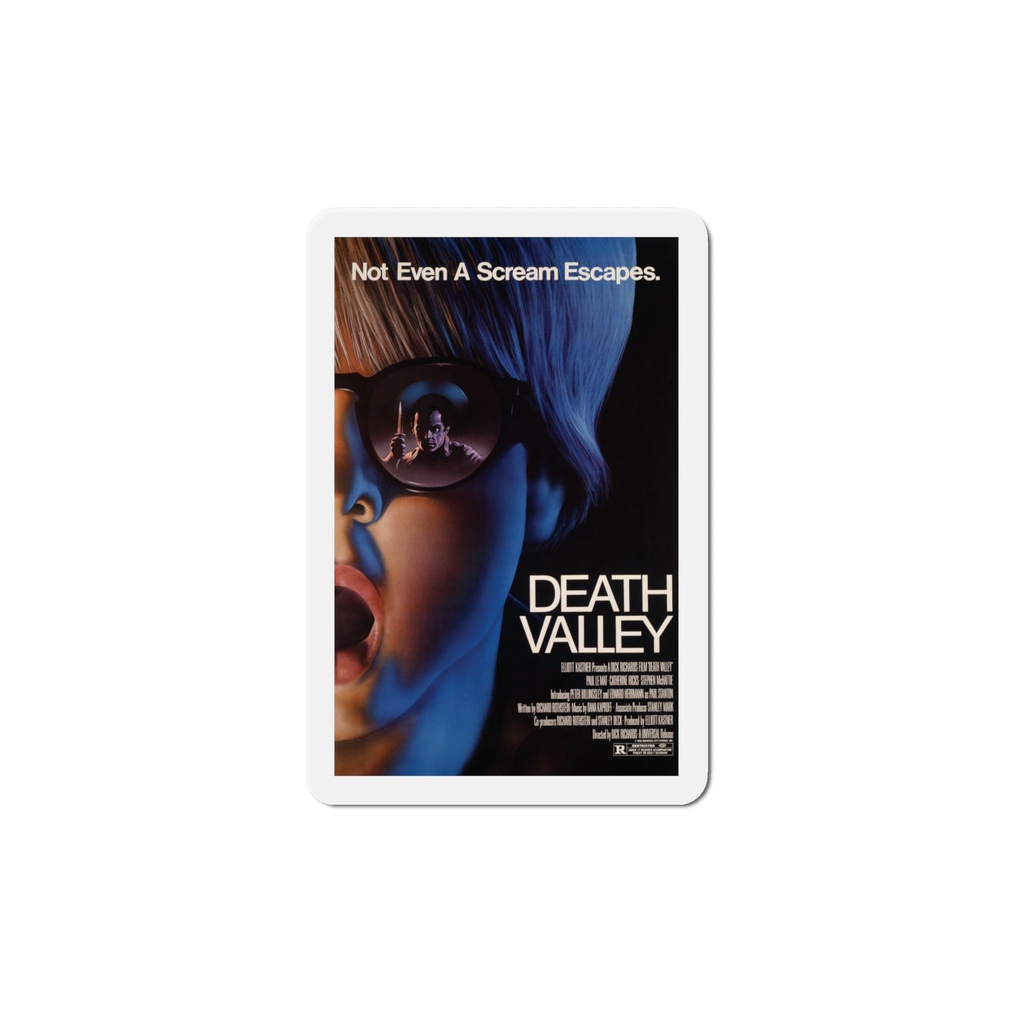 Death Valley 1982 Movie Poster Die-Cut Magnet-The Sticker Space