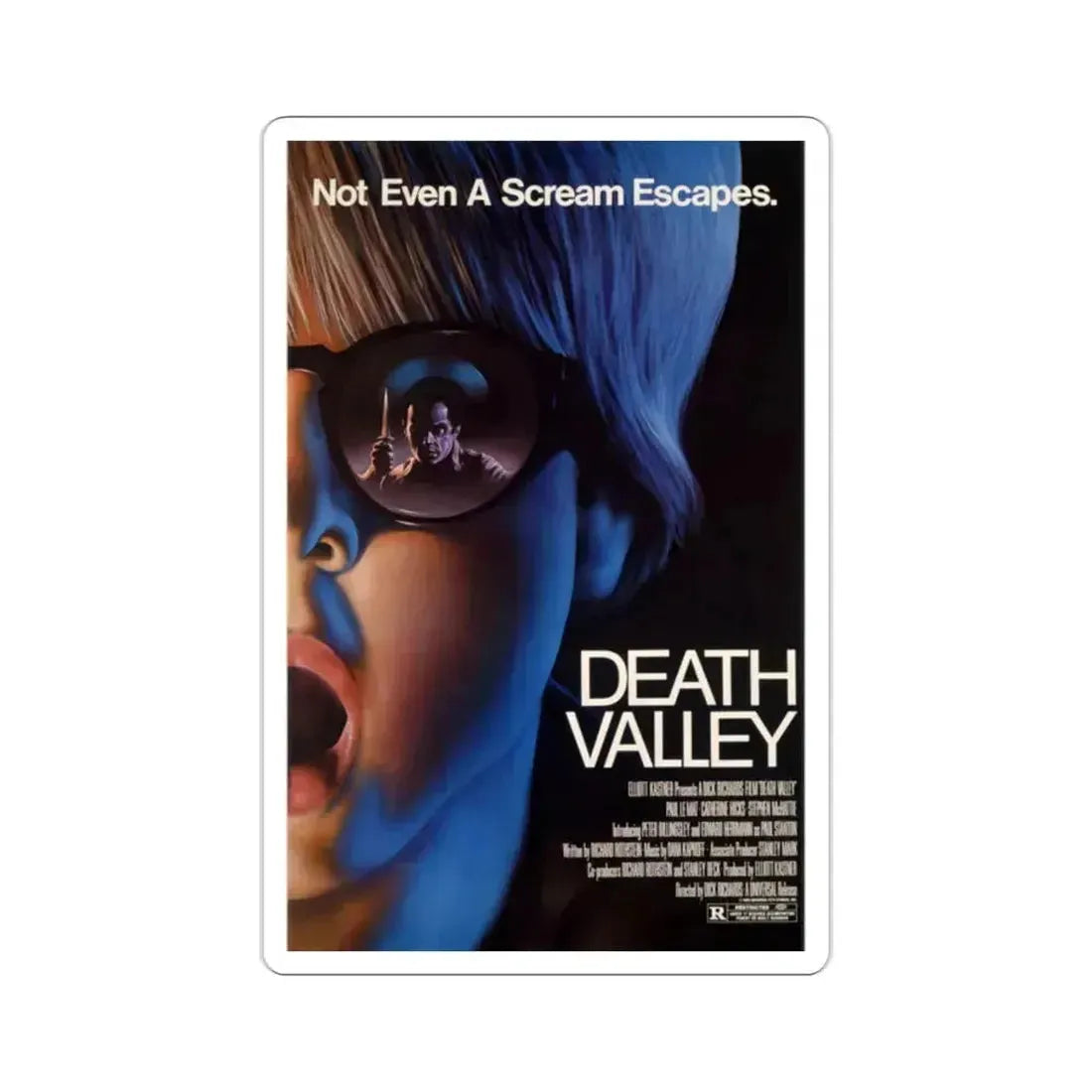 Death Valley 1982 Movie Poster STICKER Vinyl Die-Cut Decal 2 Inch - The Sticker Space