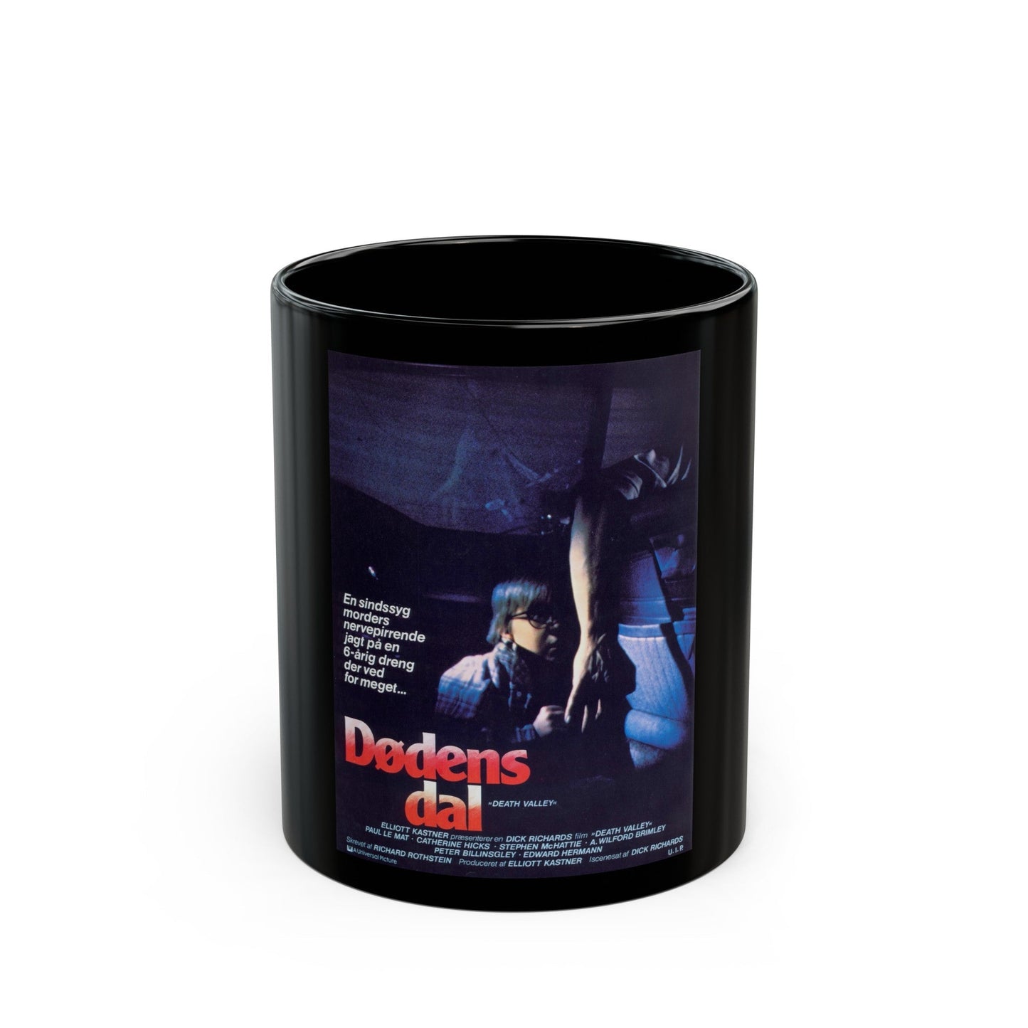 DEATH VALLEY (DANISH) 1982 Movie Poster - Black Coffee Mug-11oz-The Sticker Space