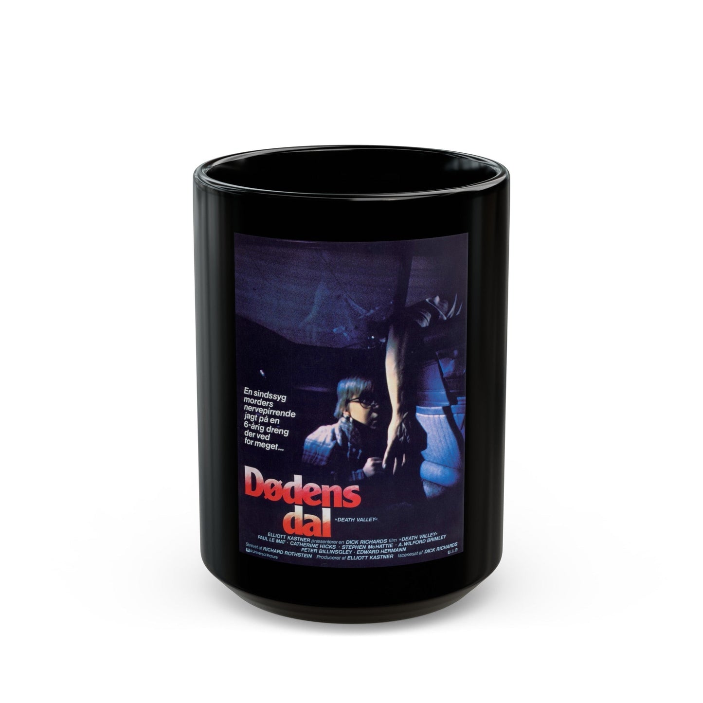 DEATH VALLEY (DANISH) 1982 Movie Poster - Black Coffee Mug-15oz-The Sticker Space