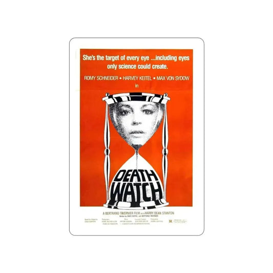 DEATH WATCH 1980 Movie Poster STICKER Vinyl Die-Cut Decal 2 Inch - The Sticker Space