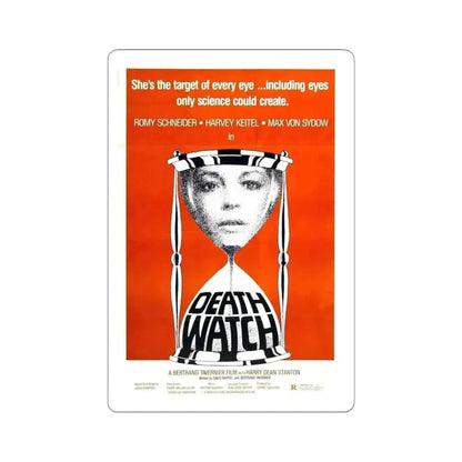 DEATH WATCH 1980 Movie Poster - STICKER Vinyl Kiss-Cut Decal 3 Inch White - The Sticker Space