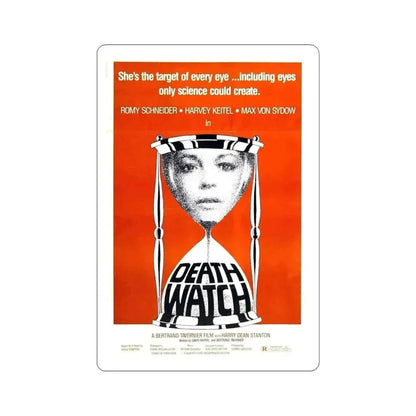 DEATH WATCH 1980 Movie Poster - STICKER Vinyl Kiss-Cut Decal 6 Inch White - The Sticker Space