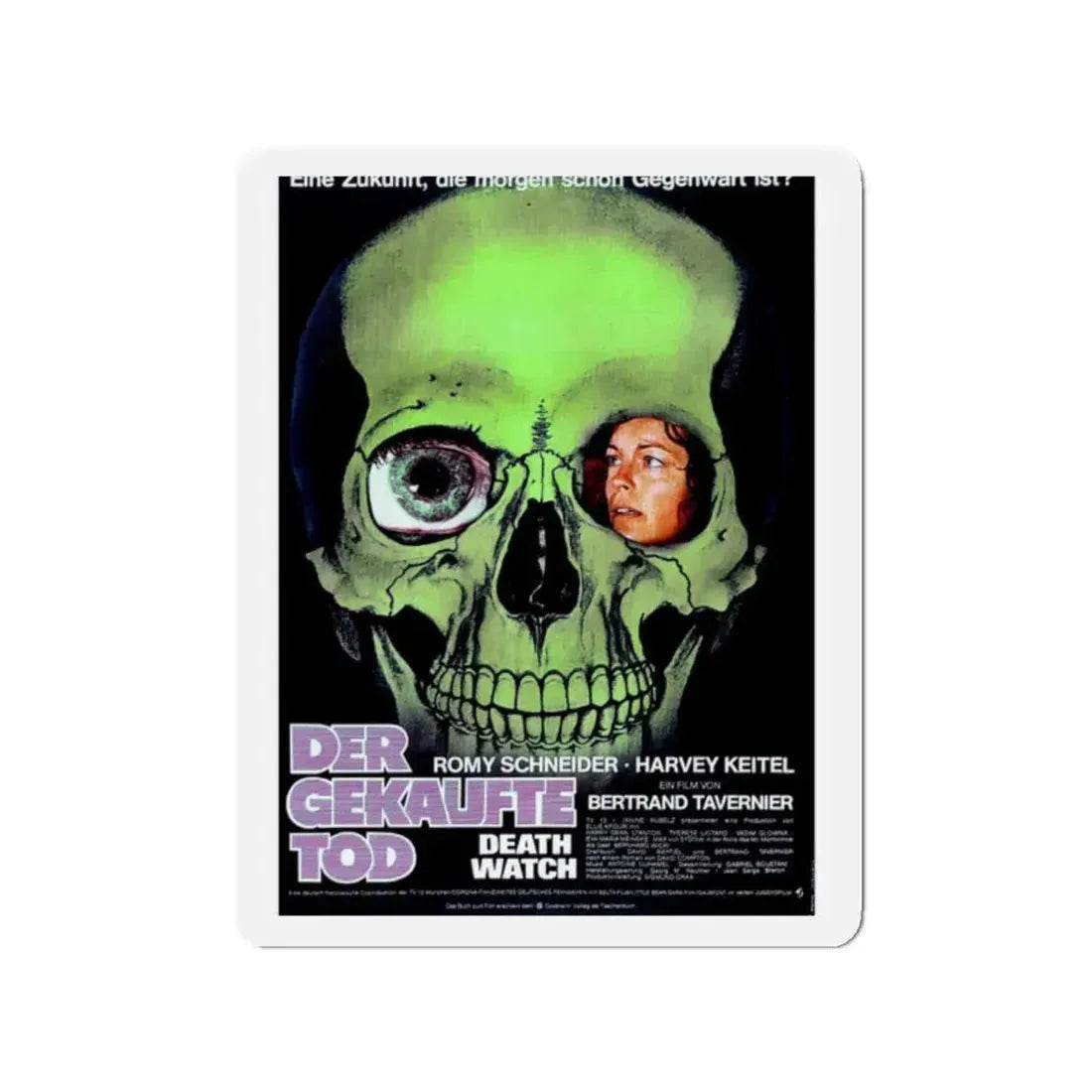 DEATH WATCH (GERMAN) 1980 Movie Poster - Refrigerator Magnet 2 Inch - The Sticker Space