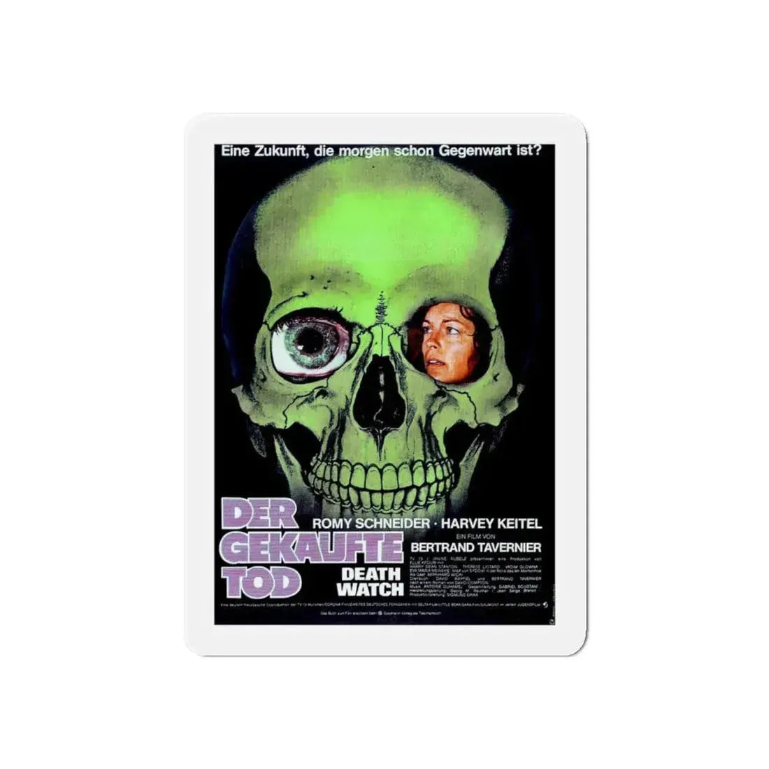 DEATH WATCH (GERMAN) 1980 Movie Poster - Refrigerator Magnet 6 Inch - The Sticker Space