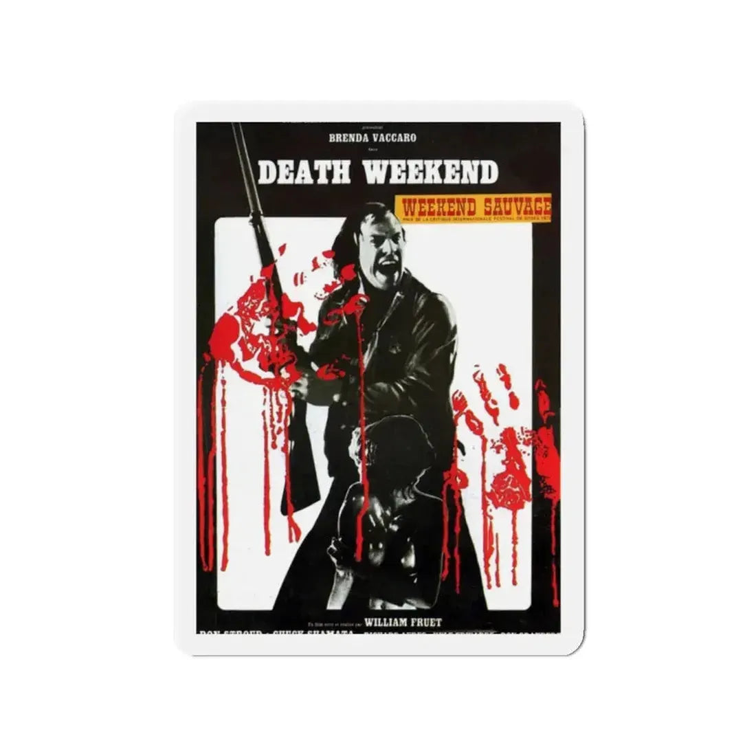 DEATH WEEKEND (HOUSE BY THE LAKE) 1976 Movie Poster - Refrigerator Magnet 2 Inch - The Sticker Space