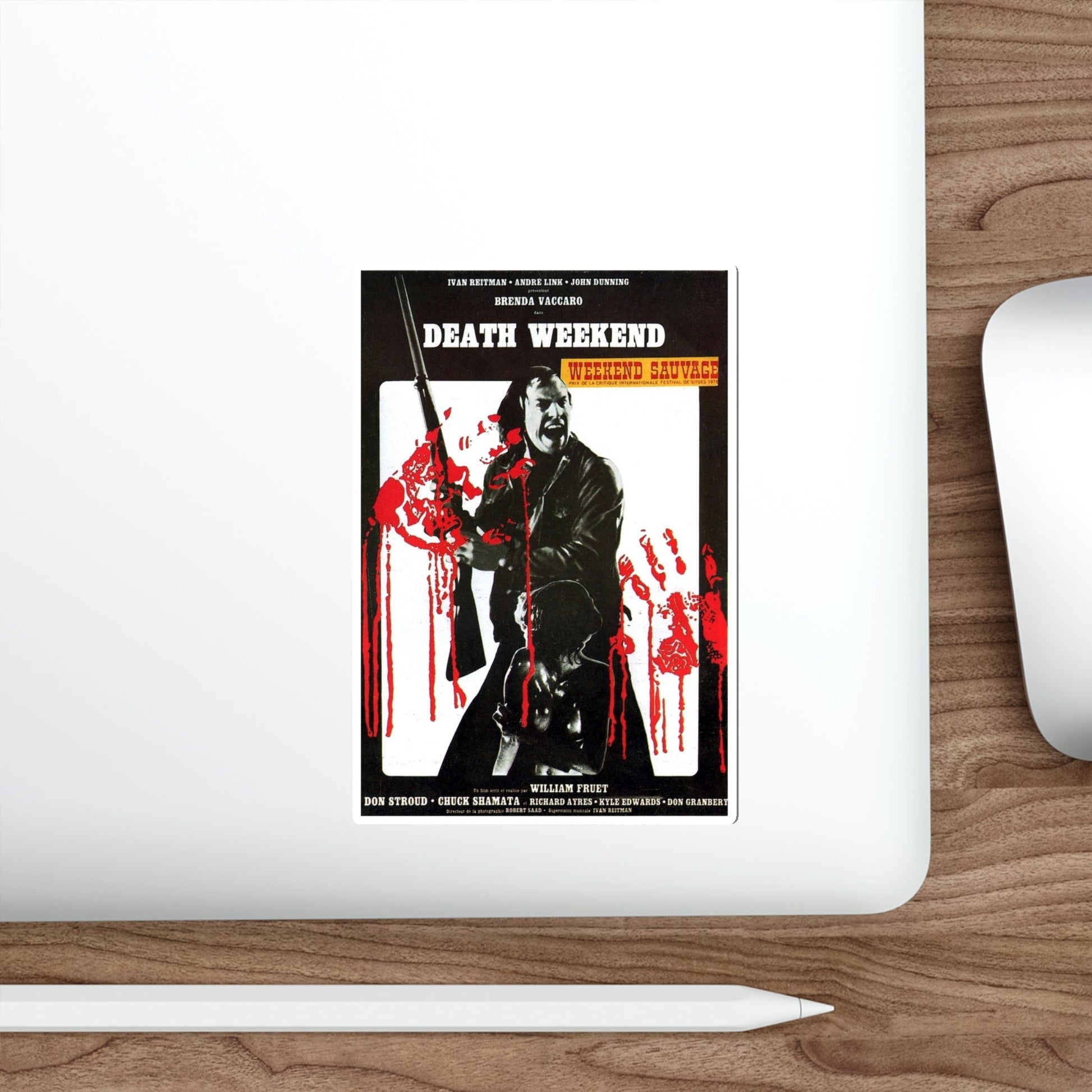 DEATH WEEKEND (HOUSE BY THE LAKE) 1976 Movie Poster STICKER Vinyl Die-Cut Decal-The Sticker Space