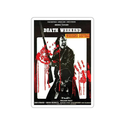 DEATH WEEKEND (HOUSE BY THE LAKE) 1976 Movie Poster STICKER Vinyl Die-Cut Decal 4 Inch - The Sticker Space
