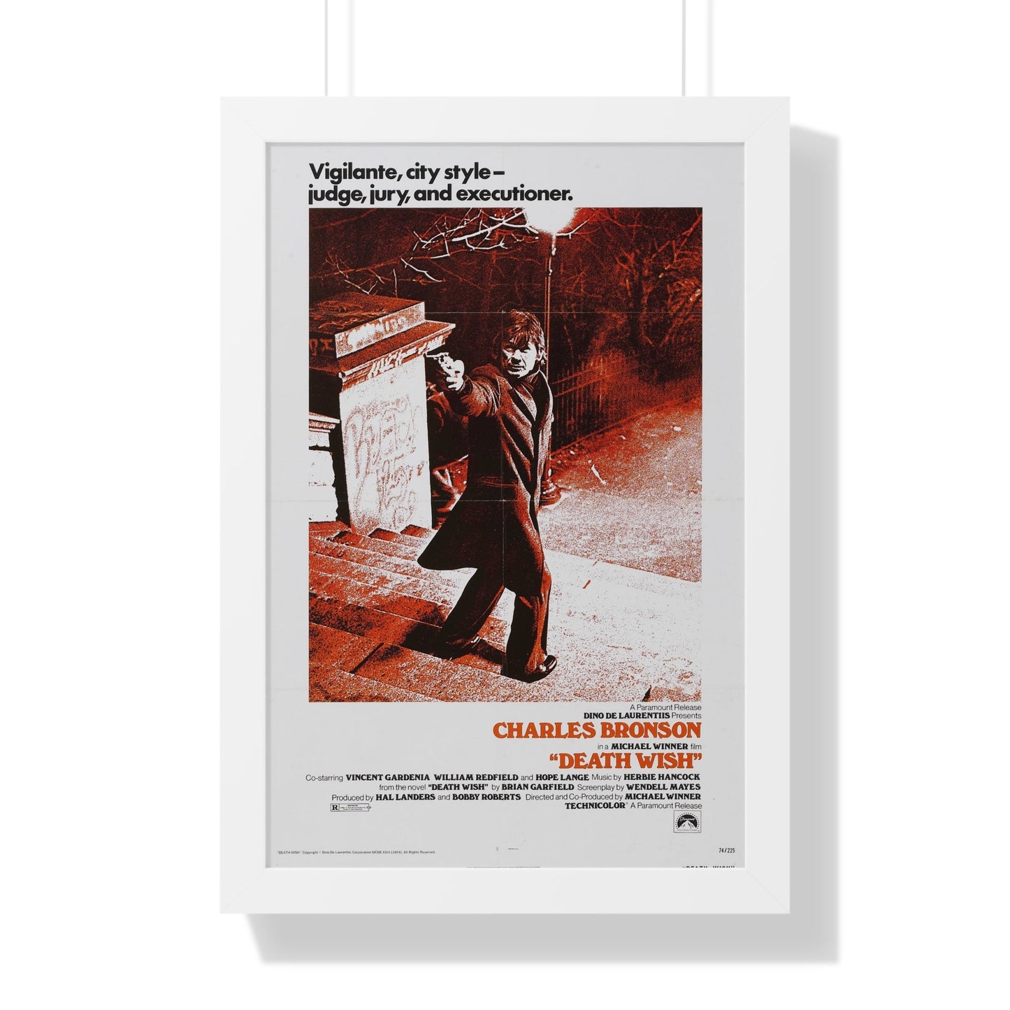 DEATH WISH 1974 - Framed Movie Poster-16″ x 24″-The Sticker Space