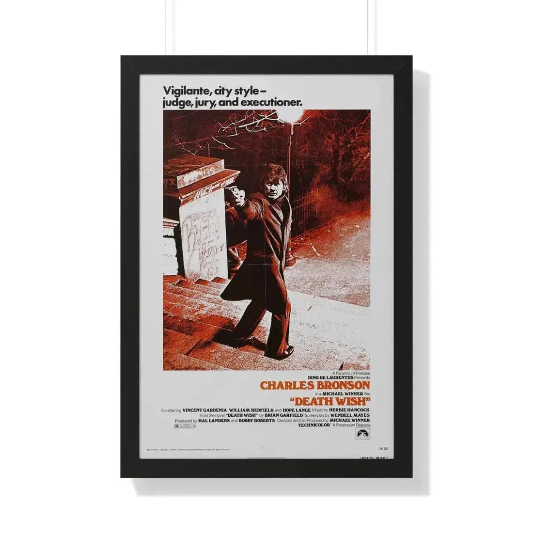 DEATH WISH 1974 - Framed Movie Poster - The Sticker Space