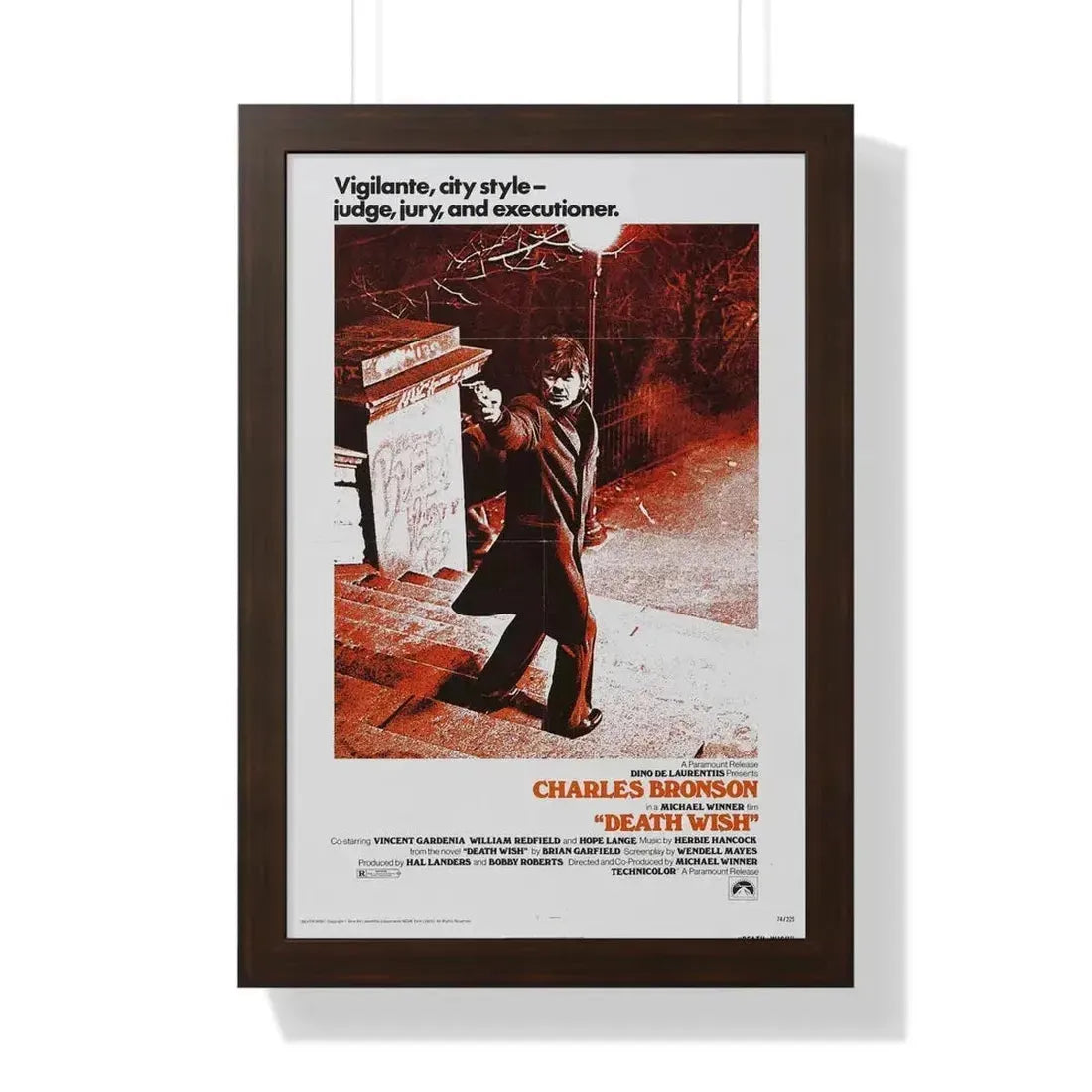 DEATH WISH 1974 - Framed Movie Poster - The Sticker Space