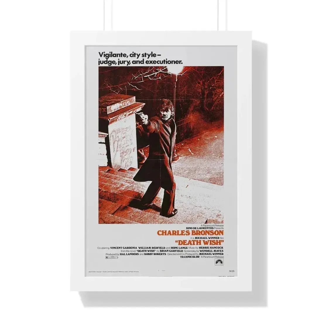 DEATH WISH 1974 - Framed Movie Poster - The Sticker Space