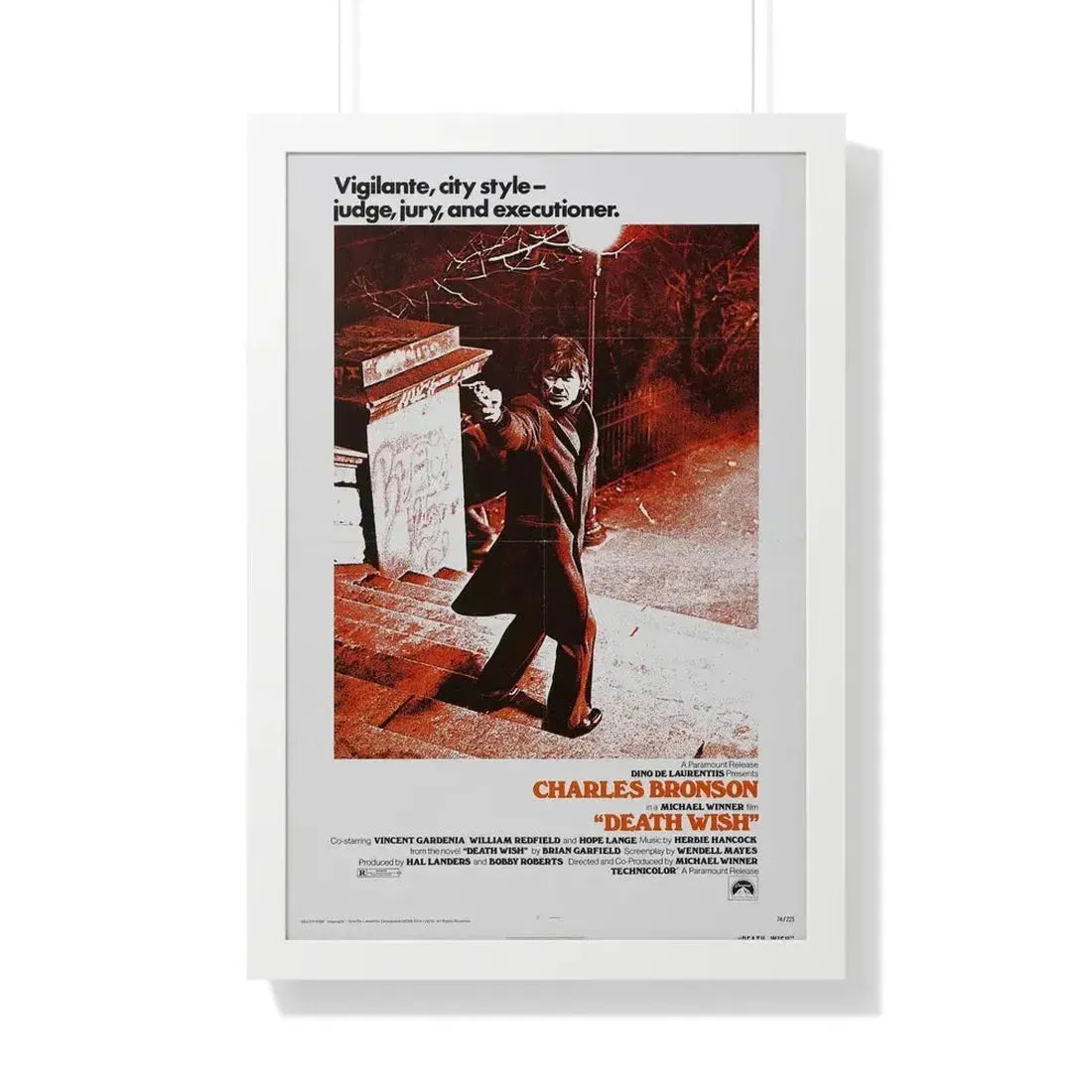 DEATH WISH 1974 - Framed Movie Poster - The Sticker Space
