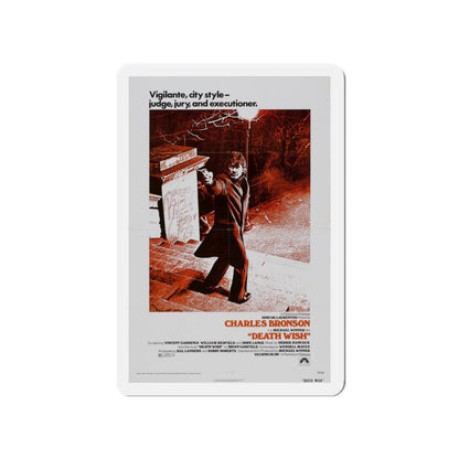 DEATH WISH 1974 Movie Poster - Die-Cut Magnet-4" x 4"-The Sticker Space