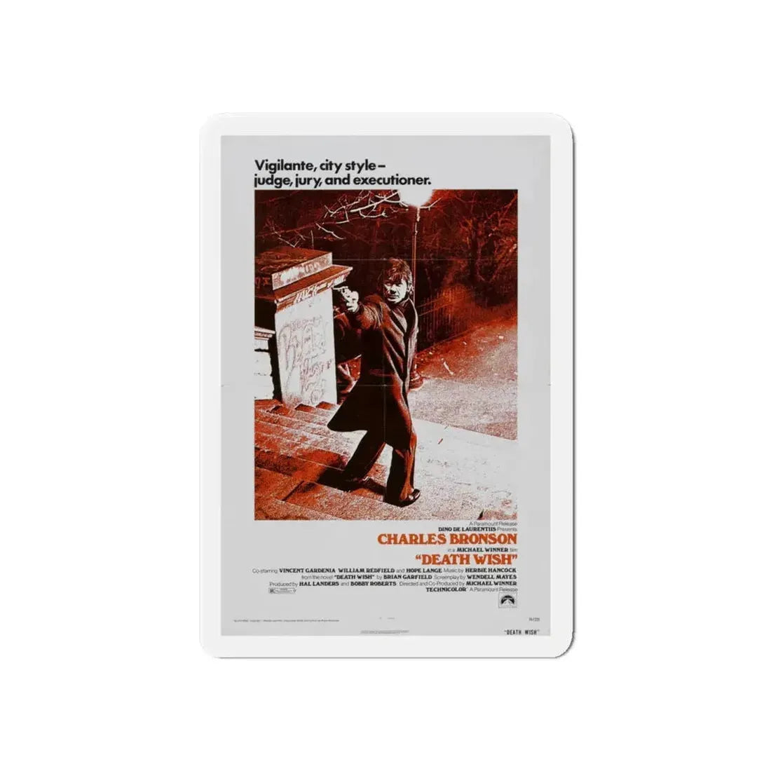 DEATH WISH 1974 Movie Poster - Refrigerator Magnet 6 Inch - The Sticker Space