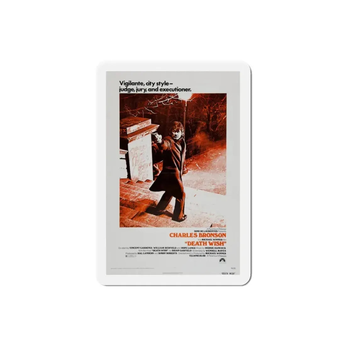 Death Wish 1974 Movie Poster Refrigerator Magnet - The Sticker Space