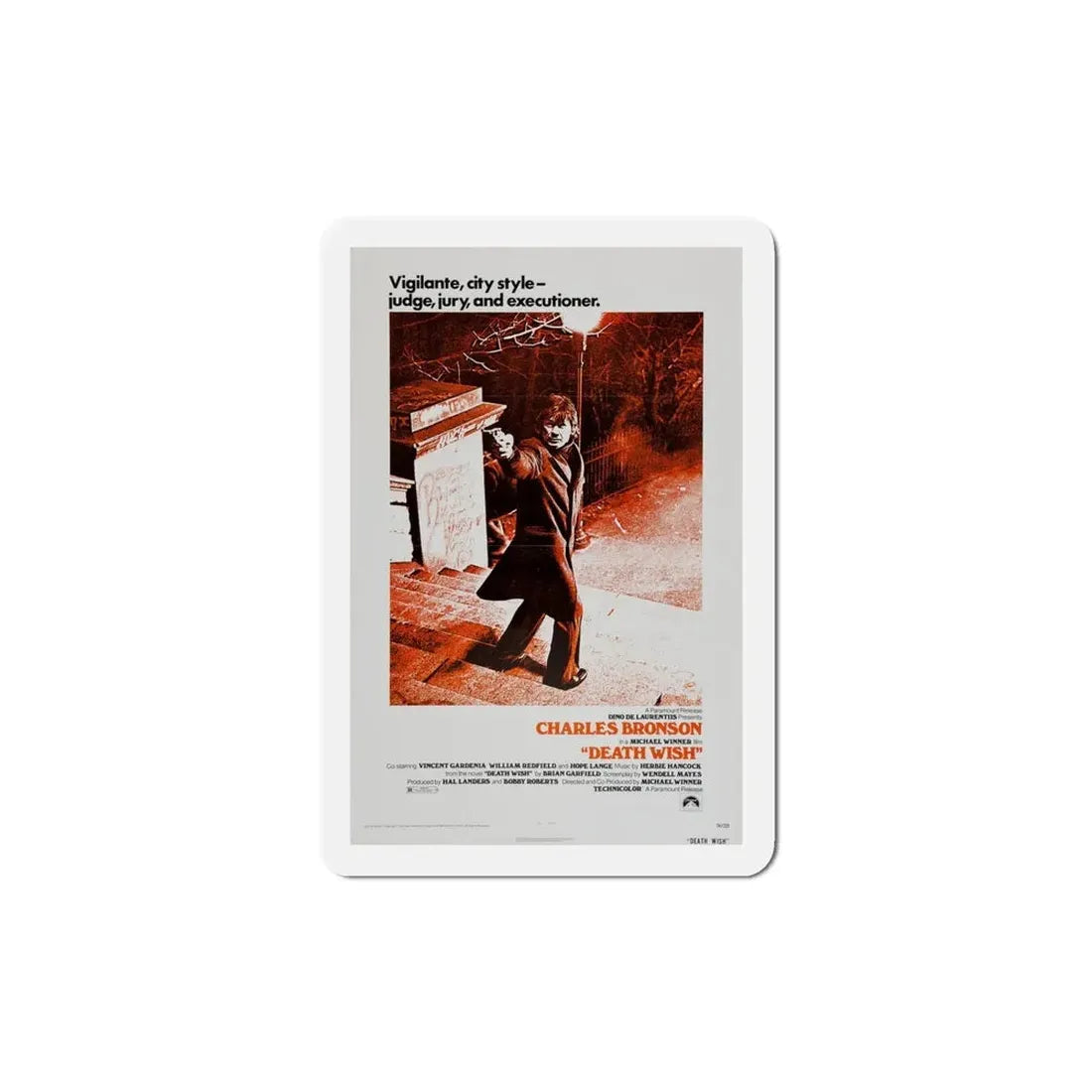 Death Wish 1974 Movie Poster Refrigerator Magnet - The Sticker Space