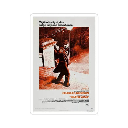 Death Wish 1974 Movie Poster - STICKER Vinyl Kiss-Cut Decal 6 Inch White - The Sticker Space