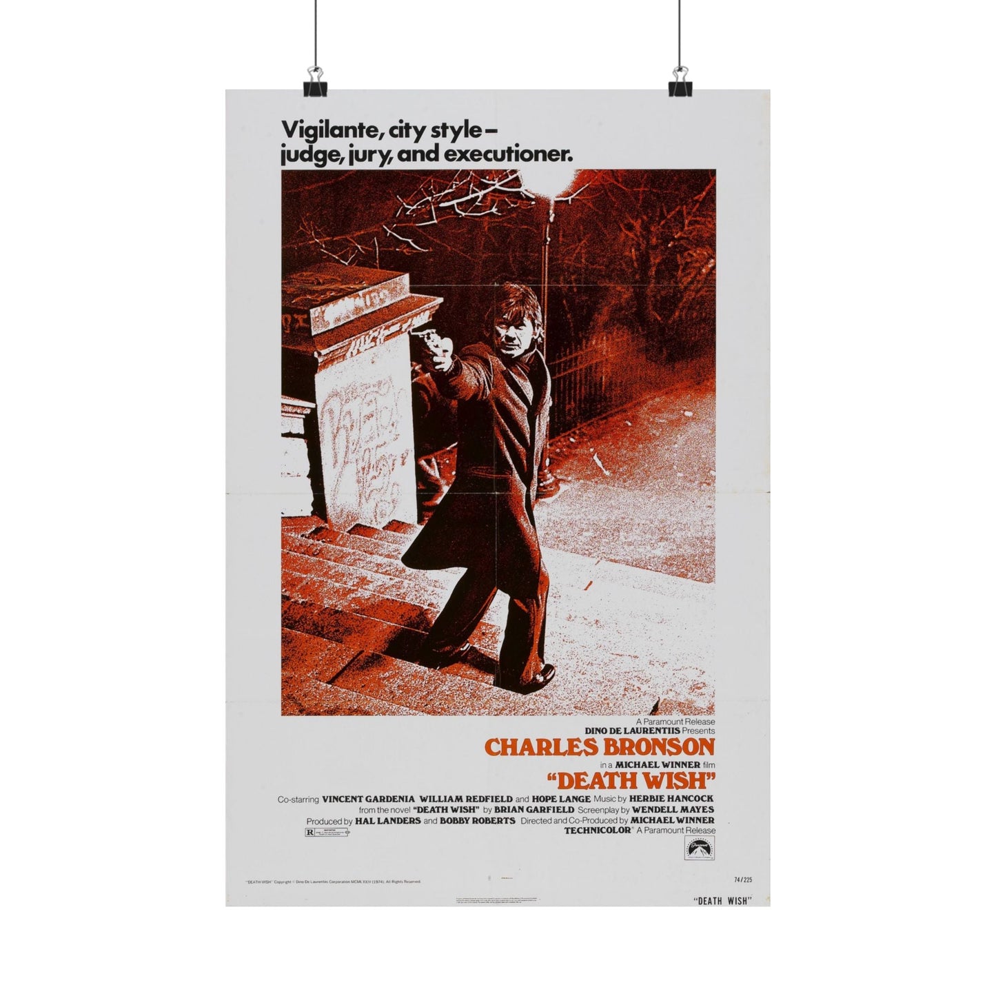 DEATH WISH 1974 - Paper Movie Poster-16″ x 24″-The Sticker Space