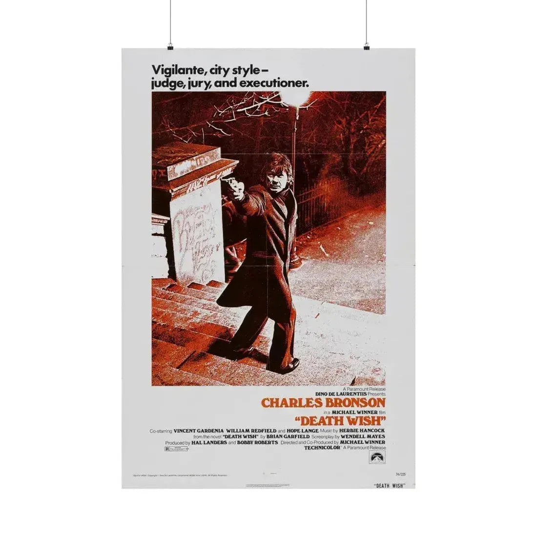 DEATH WISH 1974 - Paper Movie Poster 36" x 54" Matte - The Sticker Space