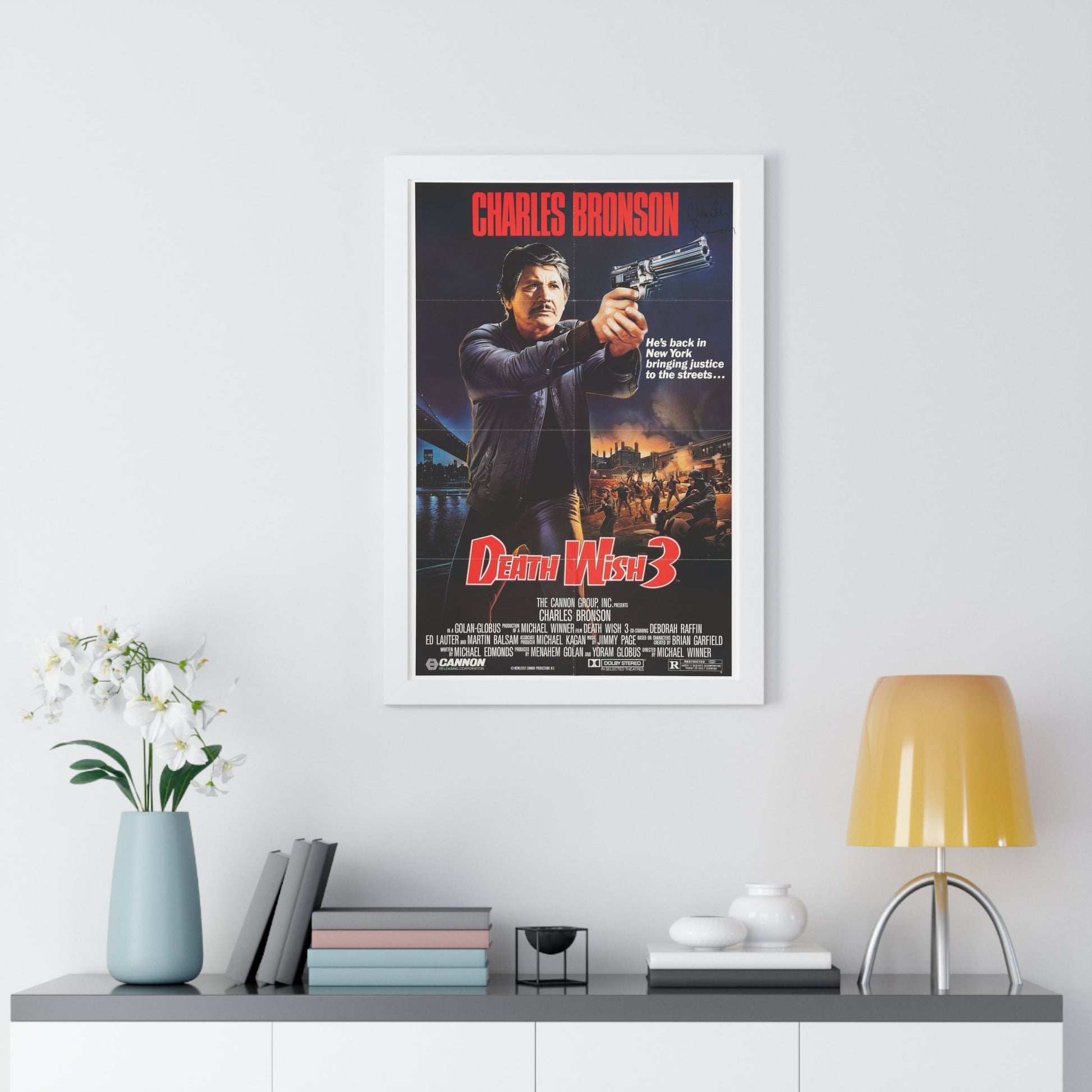 DEATH WISH 3 1985 - Framed Movie Poster-The Sticker Space