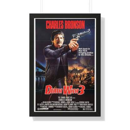 DEATH WISH 3 1985 - Framed Movie Poster-20" x 30"-The Sticker Space