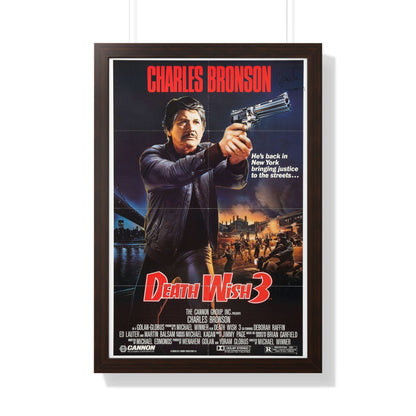 DEATH WISH 3 1985 - Framed Movie Poster-20" x 30"-The Sticker Space