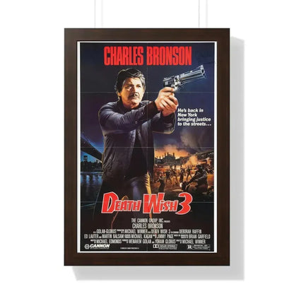 DEATH WISH 3 1985 - Framed Movie Poster - The Sticker Space
