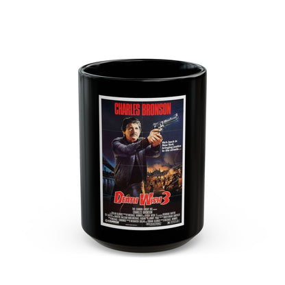 DEATH WISH 3 1985 Movie Poster - Black Coffee Mug-15oz-The Sticker Space