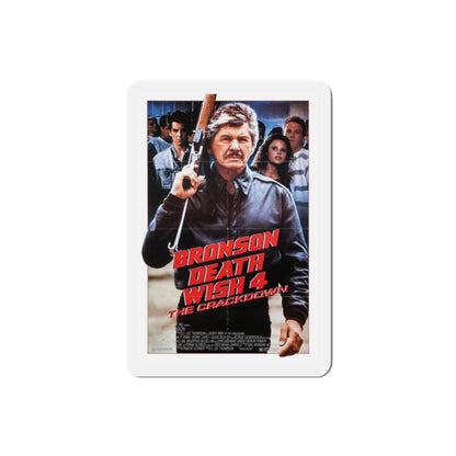 Death Wish 4 The Crackdown 1987 Movie Poster Die-Cut Magnet-The Sticker Space