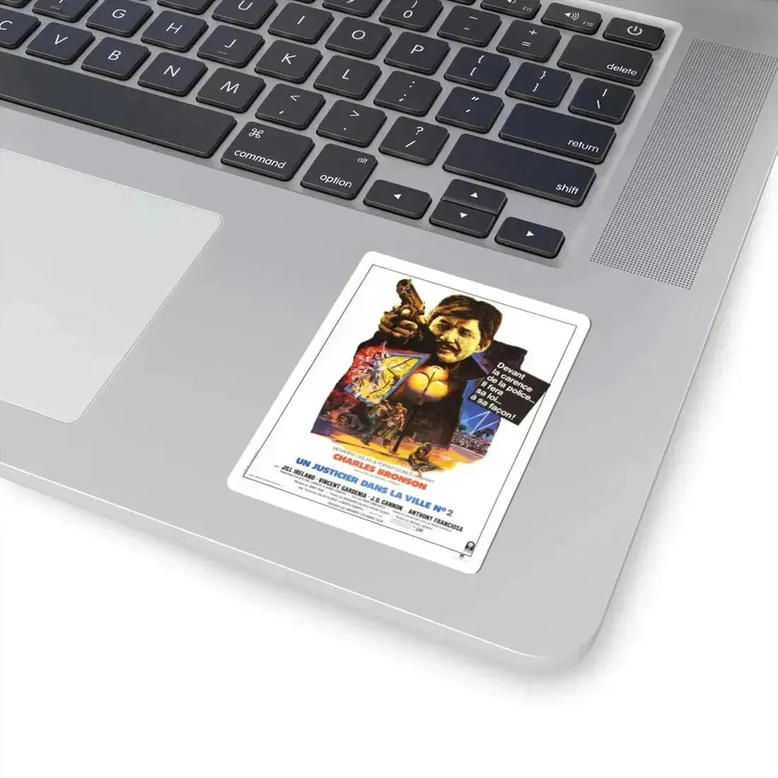 DEATH WISH II (FRENCH) 1982 Movie Poster - STICKER Vinyl Kiss-Cut Decal - The Sticker Space