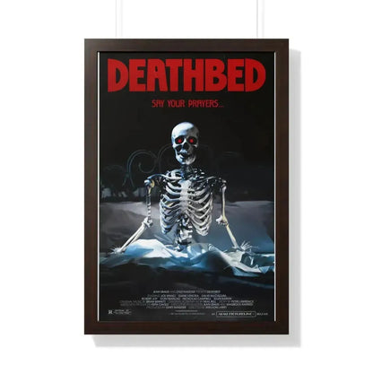 DEATHBED 1977 - Framed Movie Poster 20" x 30" Walnut - The Sticker Space