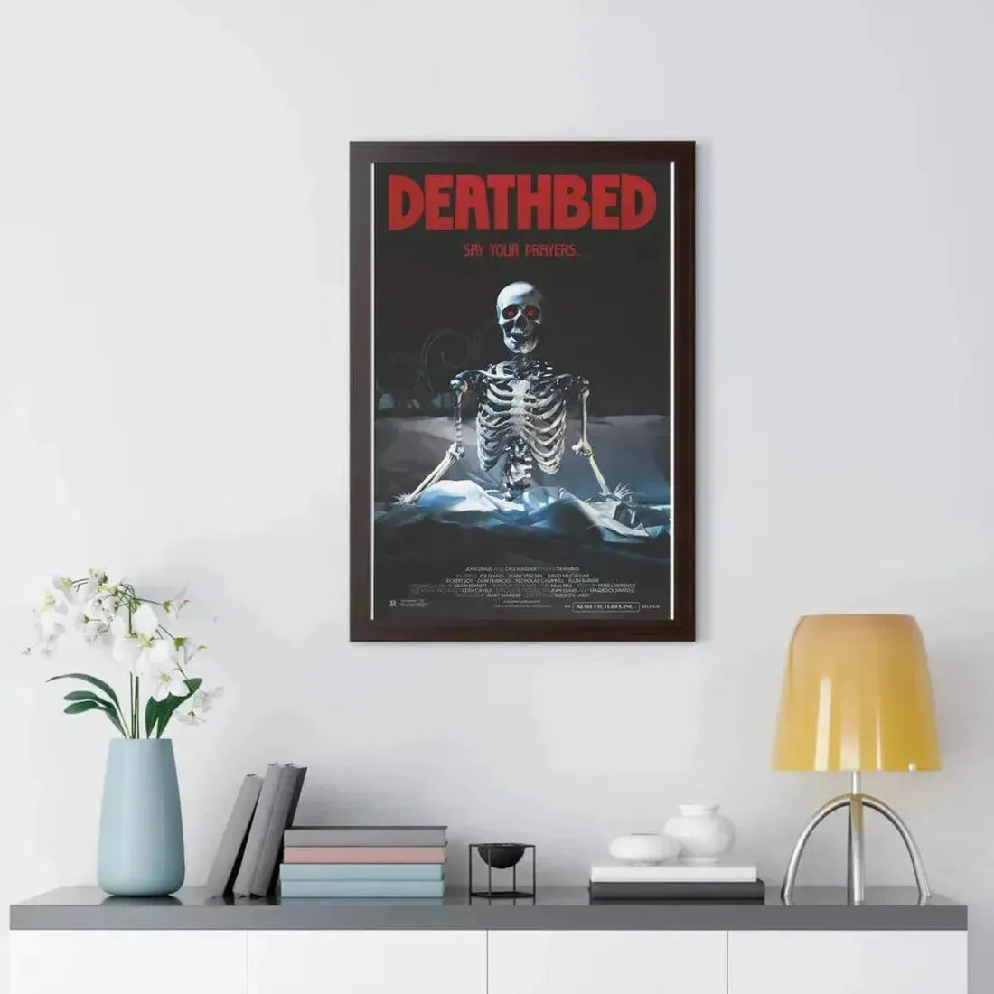 DEATHBED 1977 - Framed Movie Poster - The Sticker Space