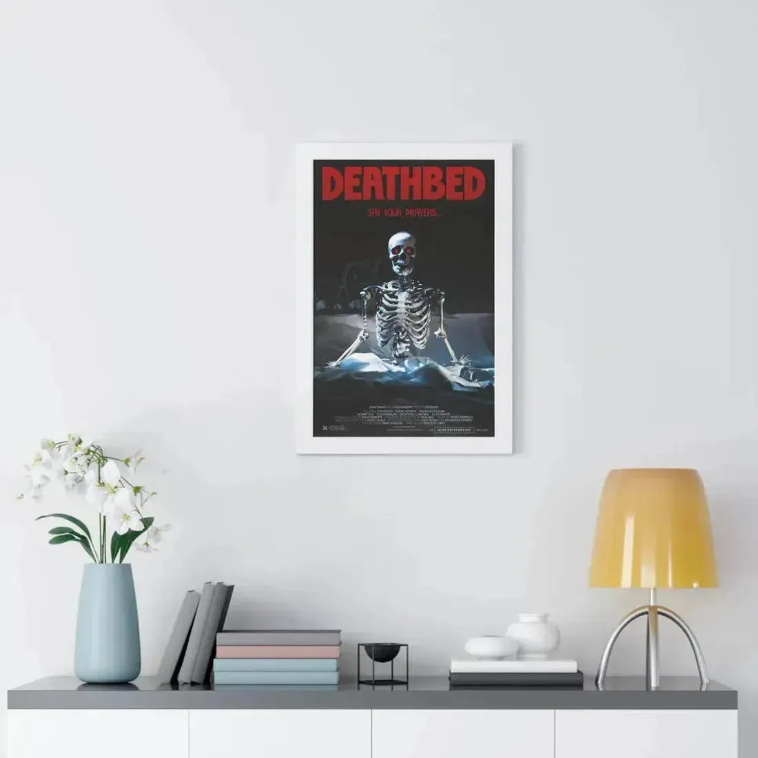 DEATHBED 1977 - Framed Movie Poster - The Sticker Space