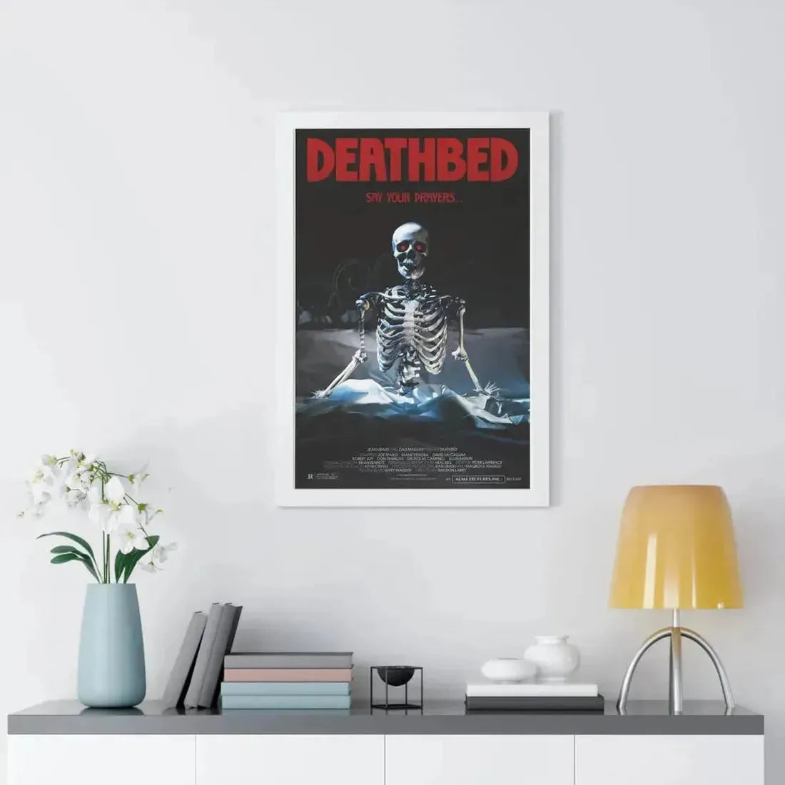 DEATHBED 1977 - Framed Movie Poster - The Sticker Space