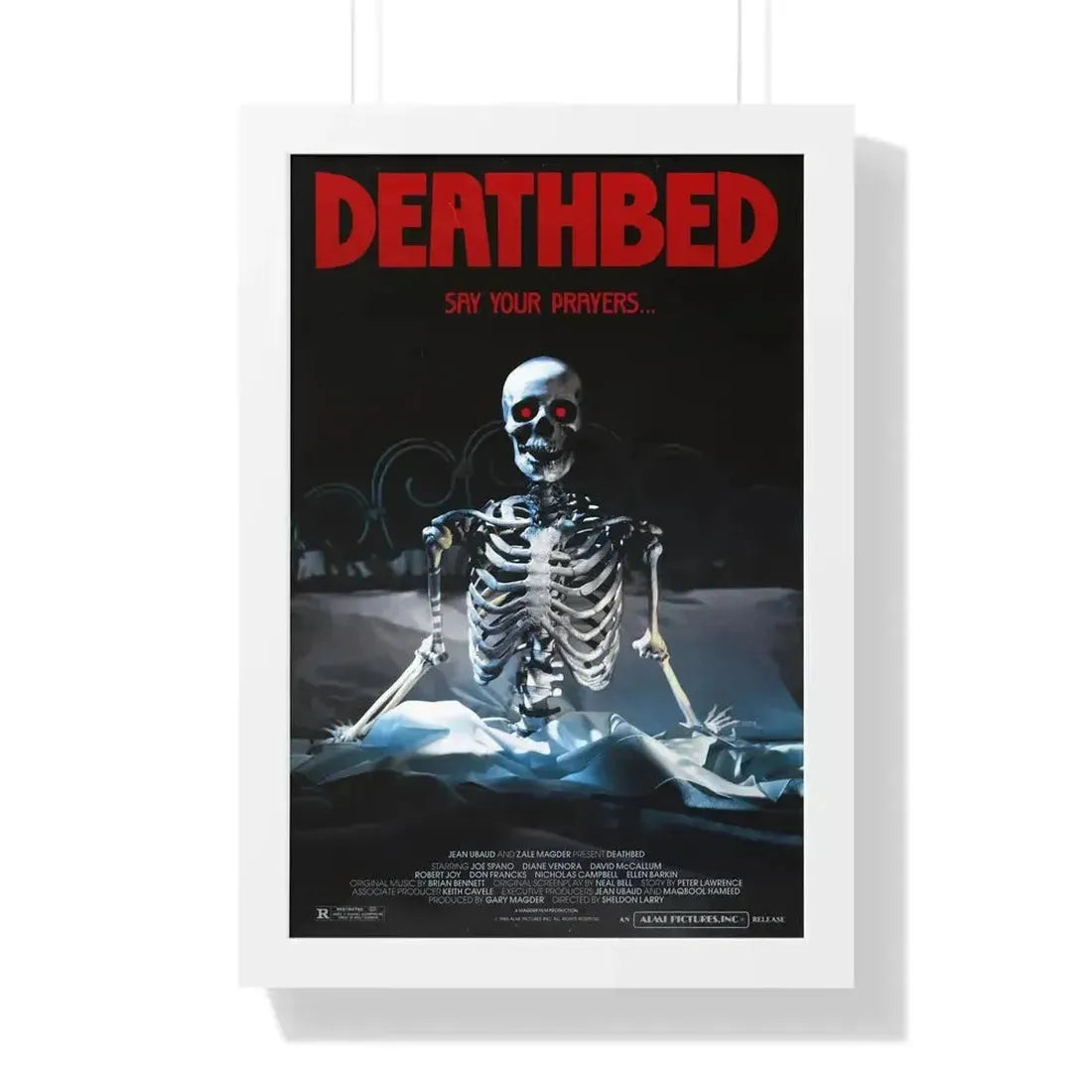 DEATHBED 1977 - Framed Movie Poster - The Sticker Space