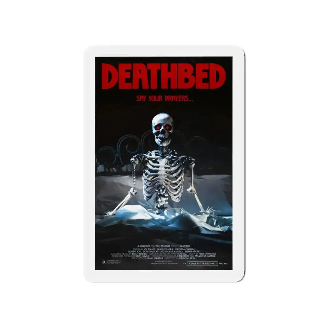 DEATHBED 1977 Movie Poster - Refrigerator Magnet 4 Inch - The Sticker Space