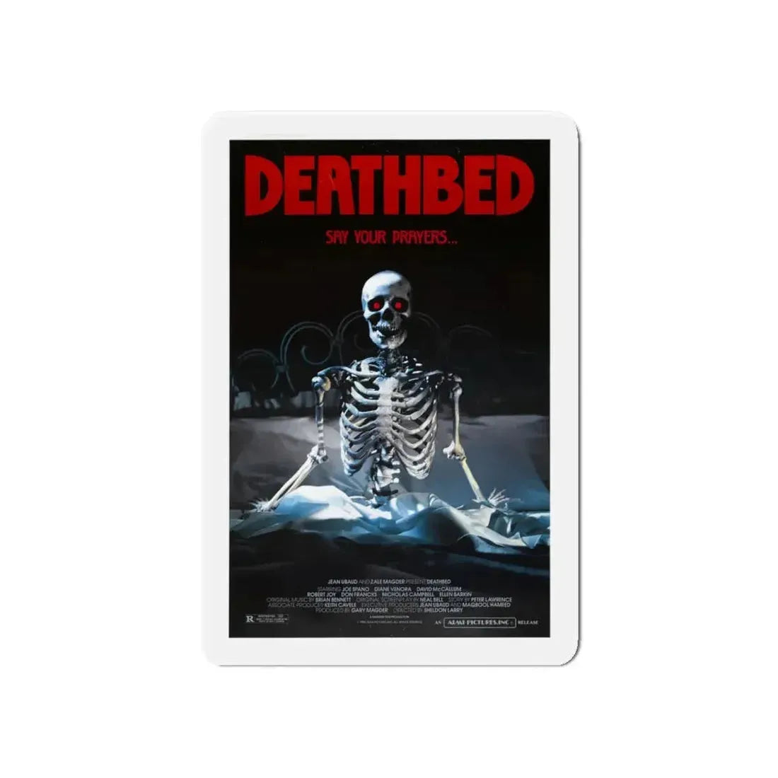 DEATHBED 1977 Movie Poster - Refrigerator Magnet 5 Inch - The Sticker Space