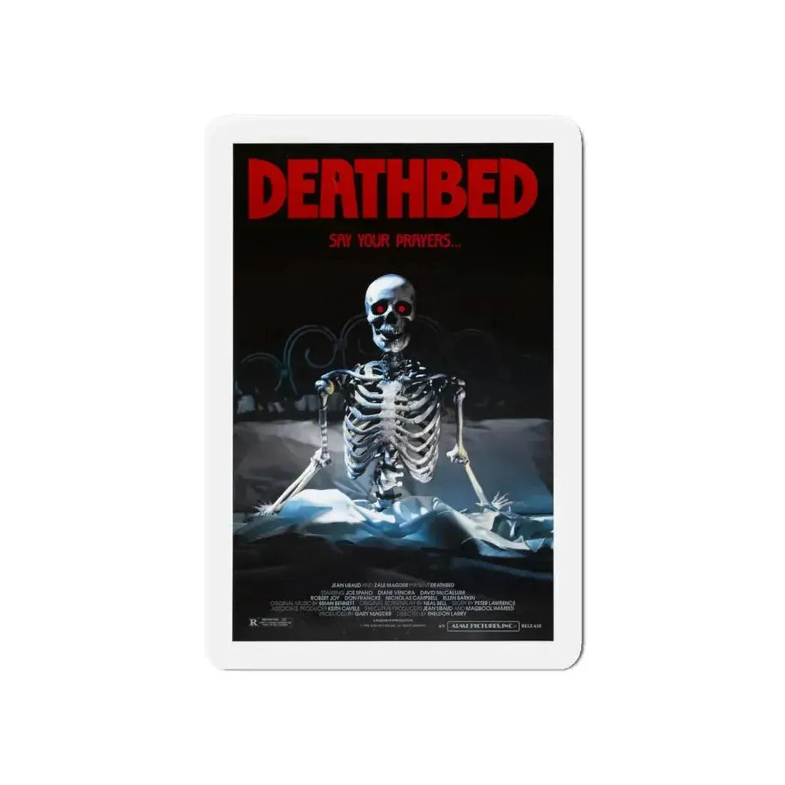 DEATHBED 1977 Movie Poster - Refrigerator Magnet 6 Inch - The Sticker Space