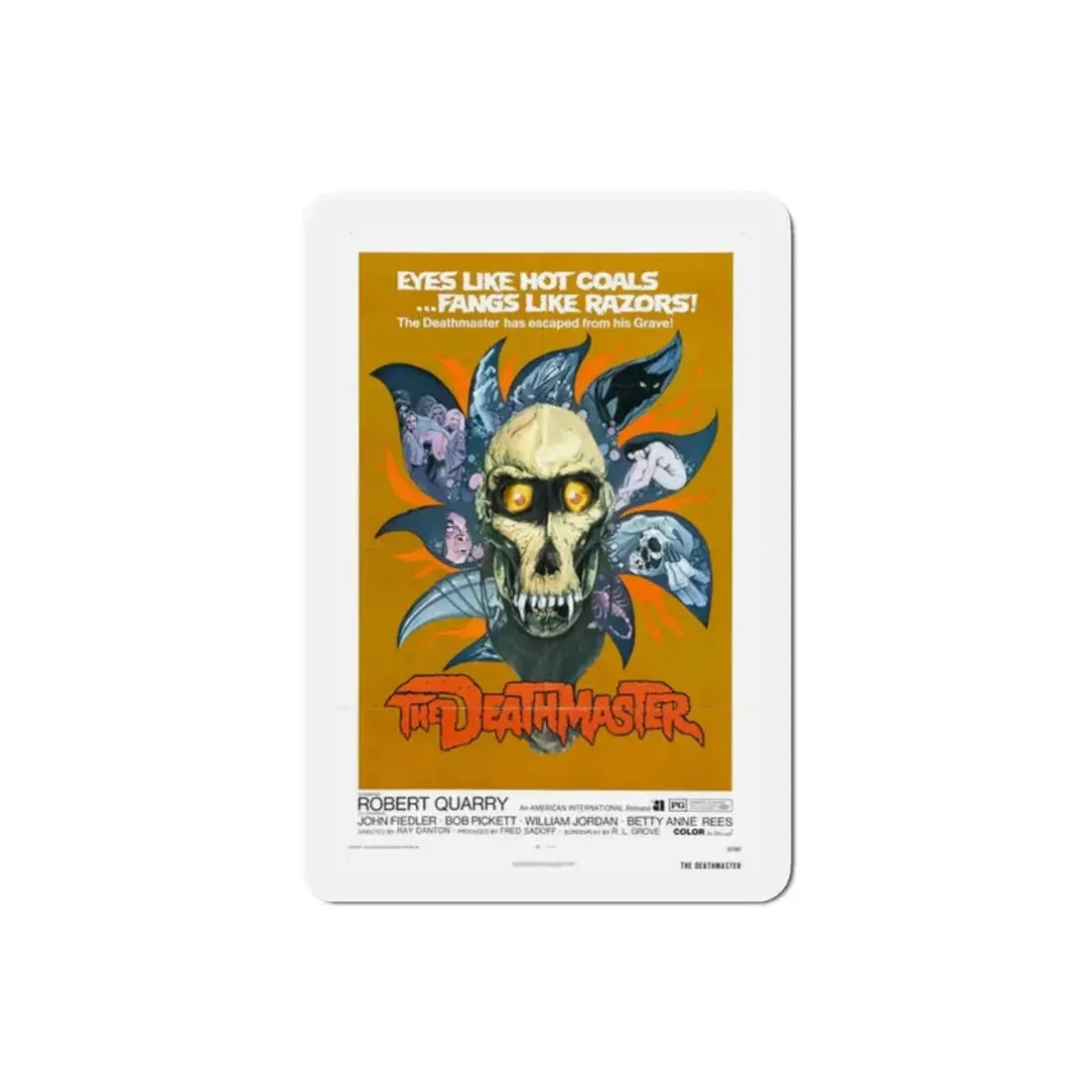 Deathmaster 1972 Movie Poster Refrigerator Magnet - The Sticker Space