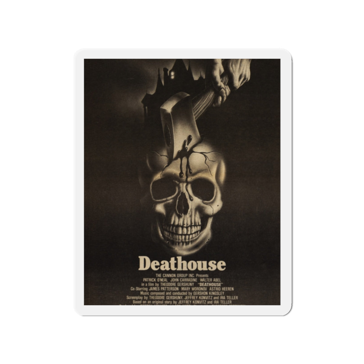 DEATHOUSE (SILENT NIGHT, BLOODY NIGHT) 1972 Movie Poster - Die-Cut Magnet-2" x 2"-The Sticker Space