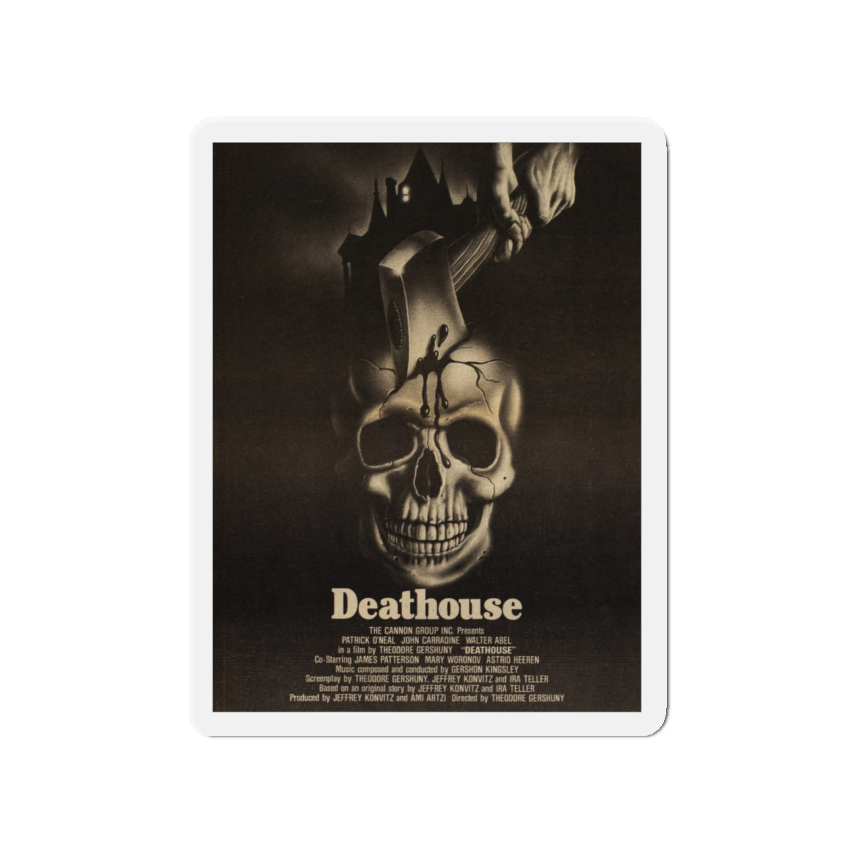 DEATHOUSE (SILENT NIGHT, BLOODY NIGHT) 1972 Movie Poster - Die-Cut Magnet-4" x 4"-The Sticker Space