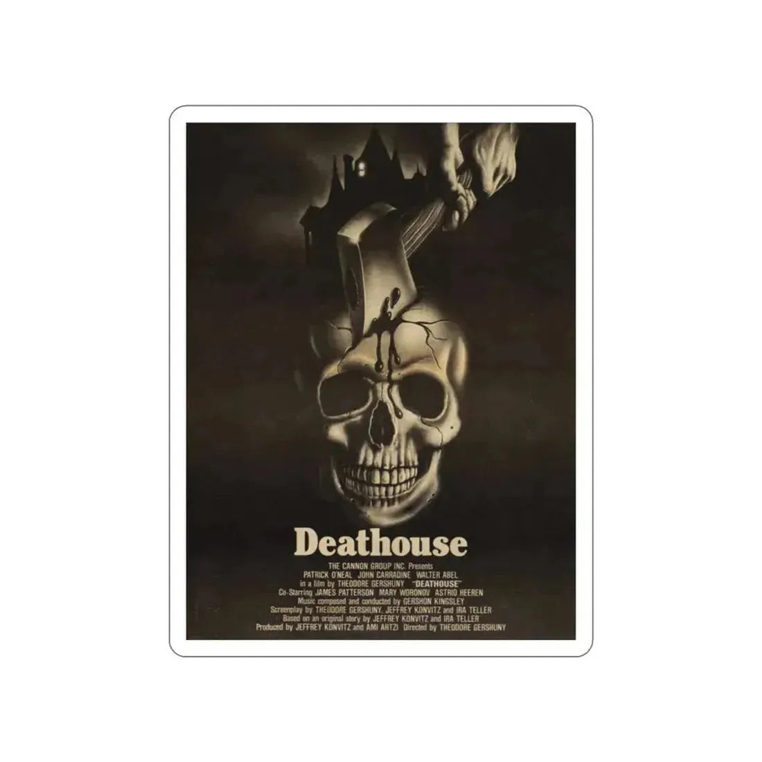 DEATHOUSE (SILENT NIGHT, BLOODY NIGHT) 1972 Movie Poster STICKER Vinyl Die-Cut Decal 3 Inch - The Sticker Space