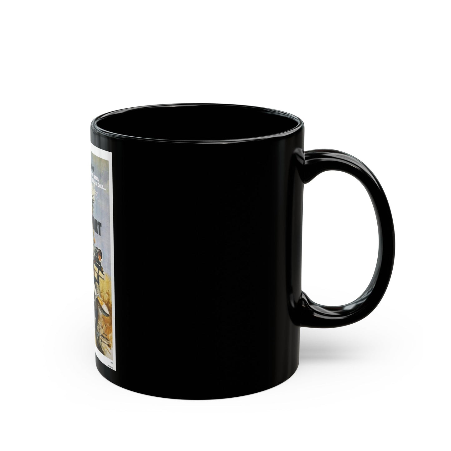 DEATHSPORT 1978 Movie Poster - Black Coffee Mug-The Sticker Space