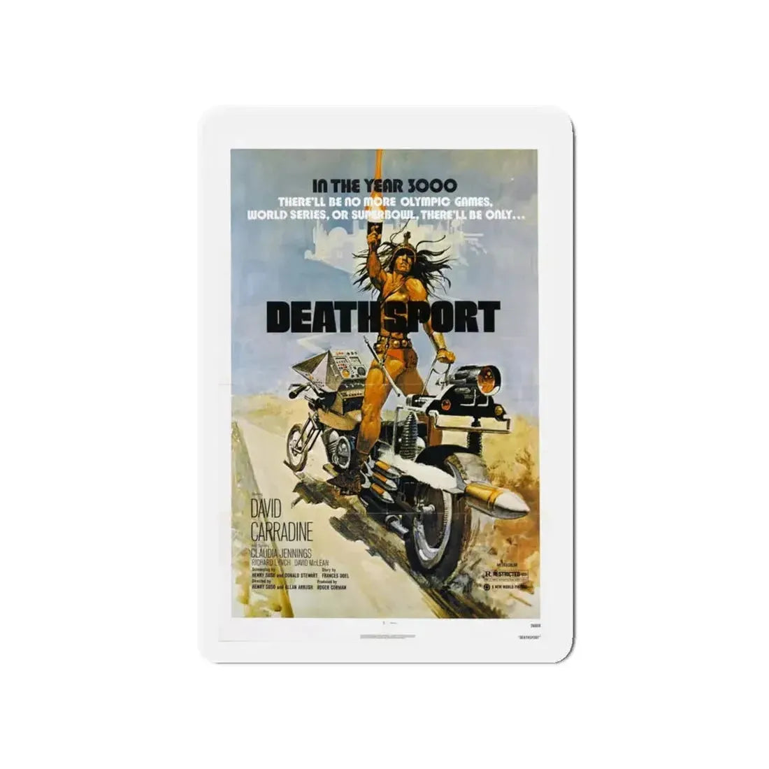 DEATHSPORT 1978 Movie Poster - Refrigerator Magnet 4 Inch - The Sticker Space