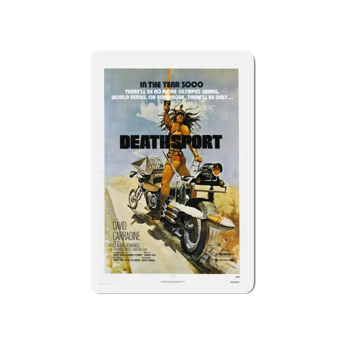 DEATHSPORT 1978 Movie Poster - Refrigerator Magnet 5 Inch - The Sticker Space