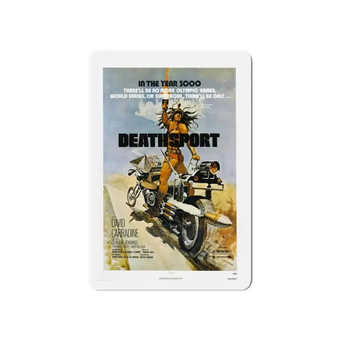 DEATHSPORT 1978 Movie Poster - Refrigerator Magnet - The Sticker Space