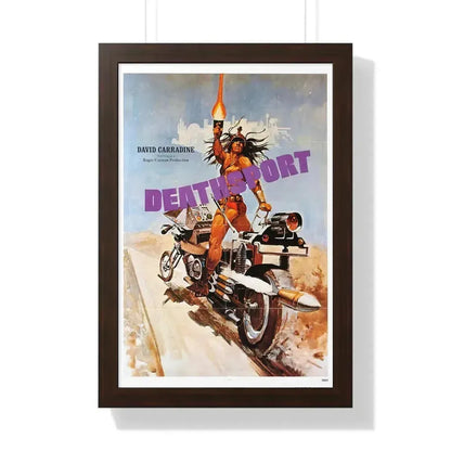 DEATHSPORT (2) 1978 - Framed Movie Poster 16″ x 24″ Walnut - The Sticker Space