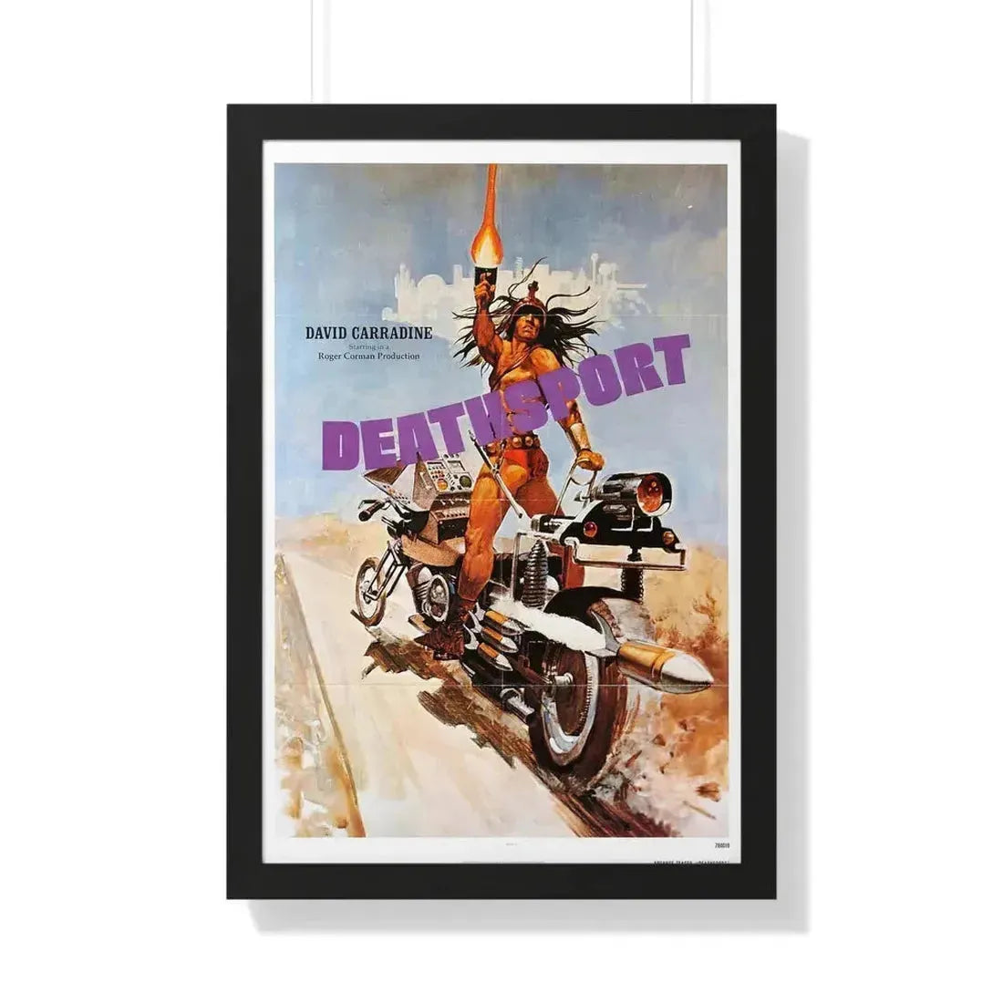 DEATHSPORT (2) 1978 - Framed Movie Poster 20" x 30" Black - The Sticker Space