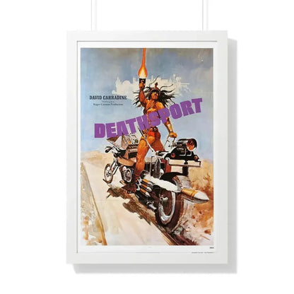 DEATHSPORT (2) 1978 - Framed Movie Poster 20" x 30" White - The Sticker Space